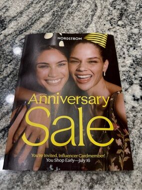 Nordstrom Anniversary Sale Catalog — Yellow & Black Cover with Smiling Models